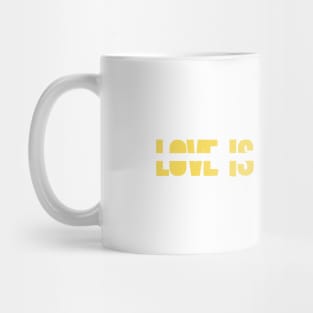 Love is Blindness,mustard Mug